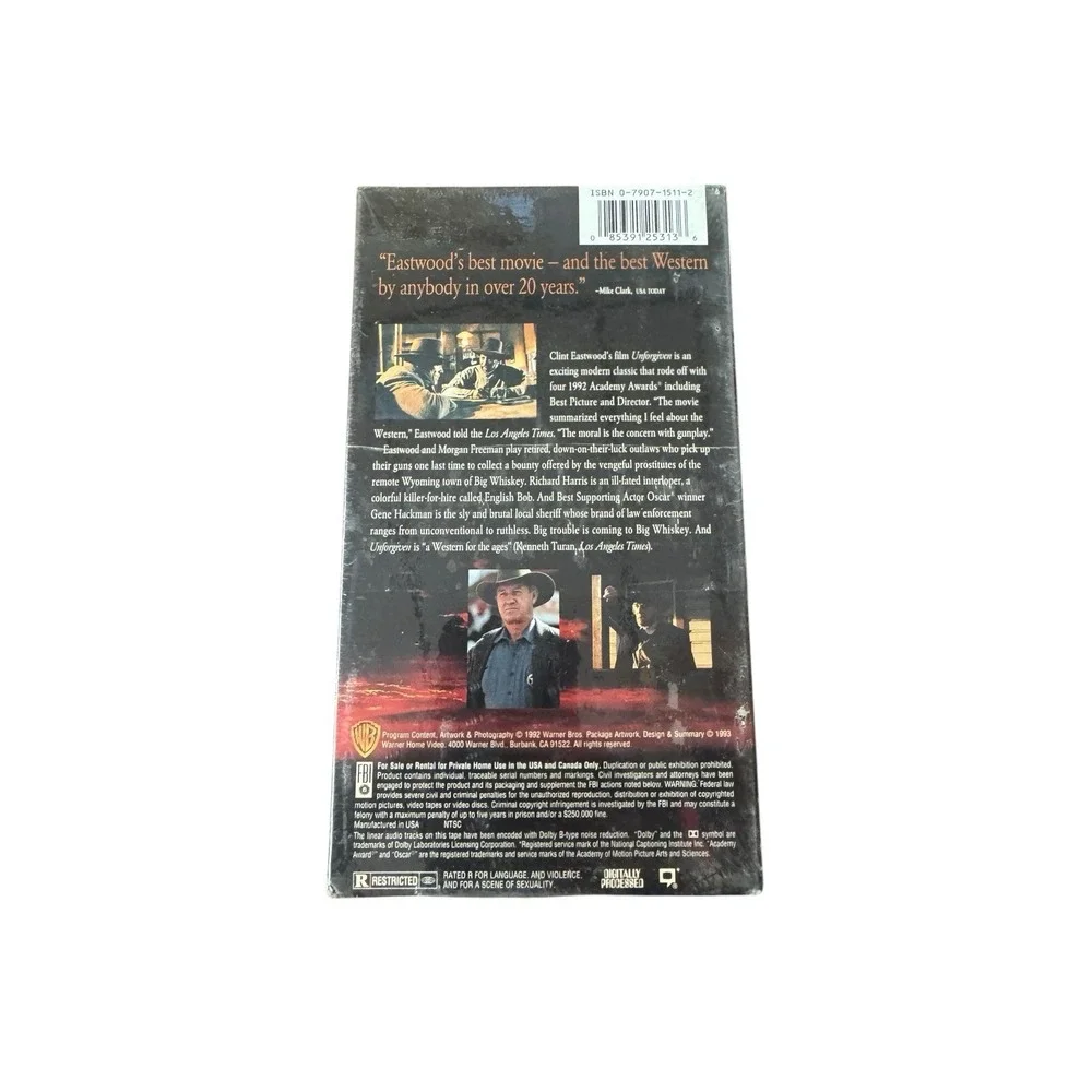 N/A unforgiven vhs